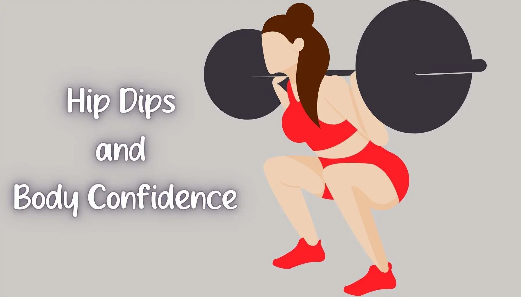 Woman with natural hip dips in an athletic pose, celebrating body positivity